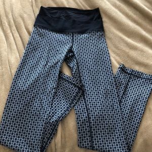 Vintage Lululemon High Rise Patterned Yoga Pants